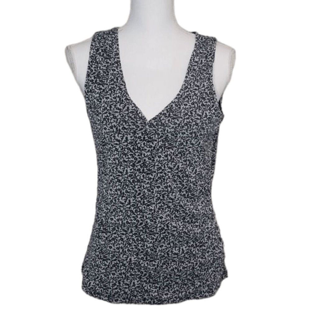 Michael Kors, Black/Wht Blouse, Large